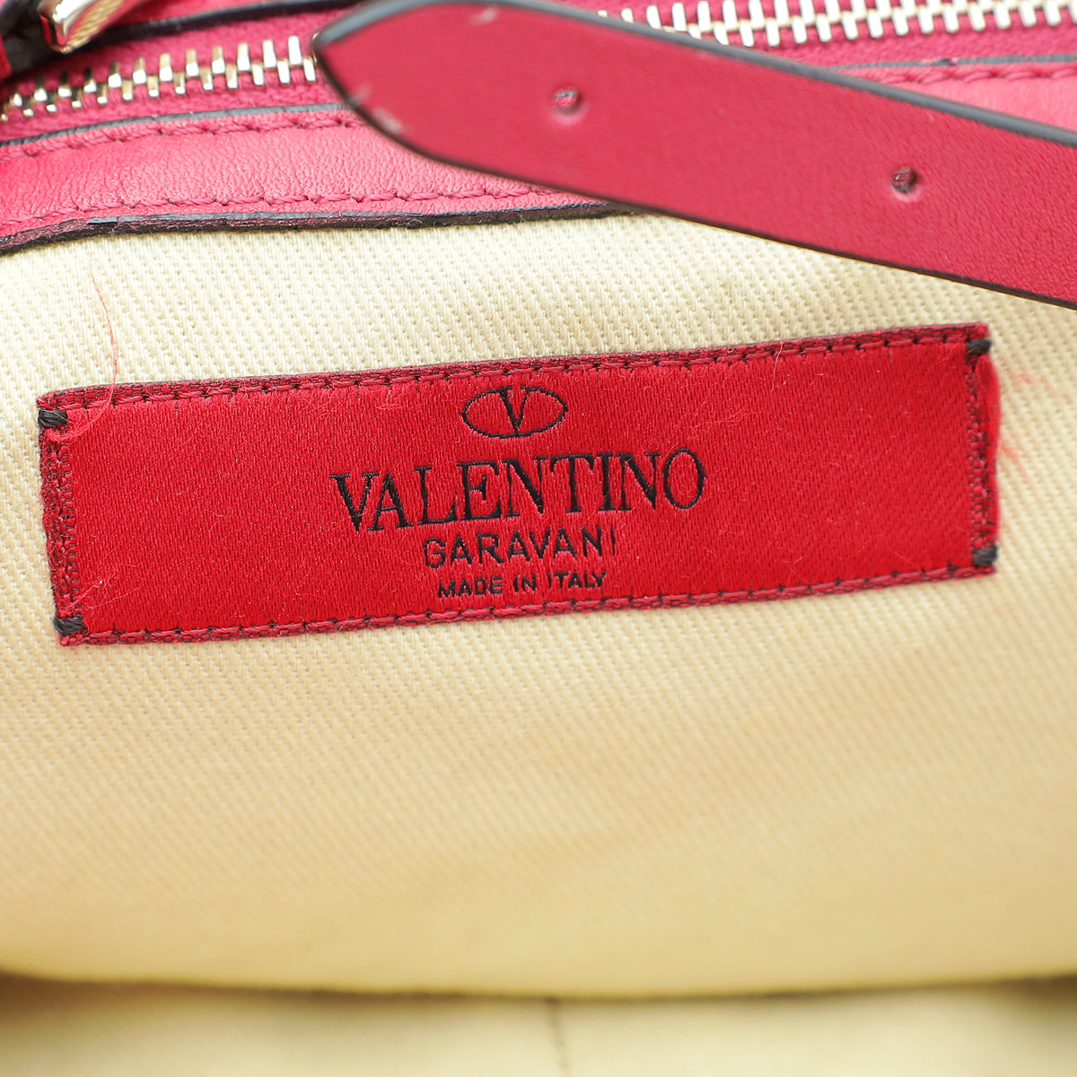 Valentino Fuchsia Rockstud Va Va Voom Tote Bag