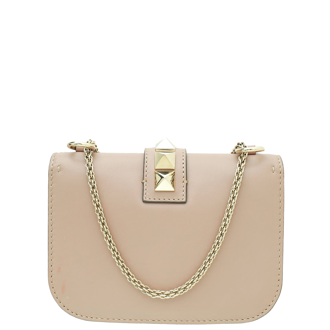 Valentino Poudre Rockstud Glam Lock Flap Small Bag-Valentino-THE CLOSET