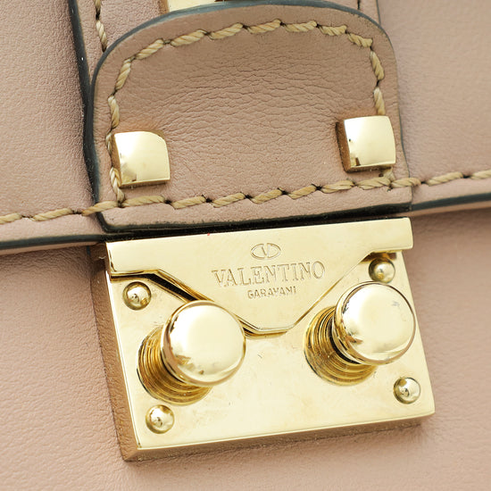 Valentino Poudre Rockstud Glam Lock Flap Small Bag