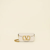Valentino Light Ivory Loco Small Shoulder Bag