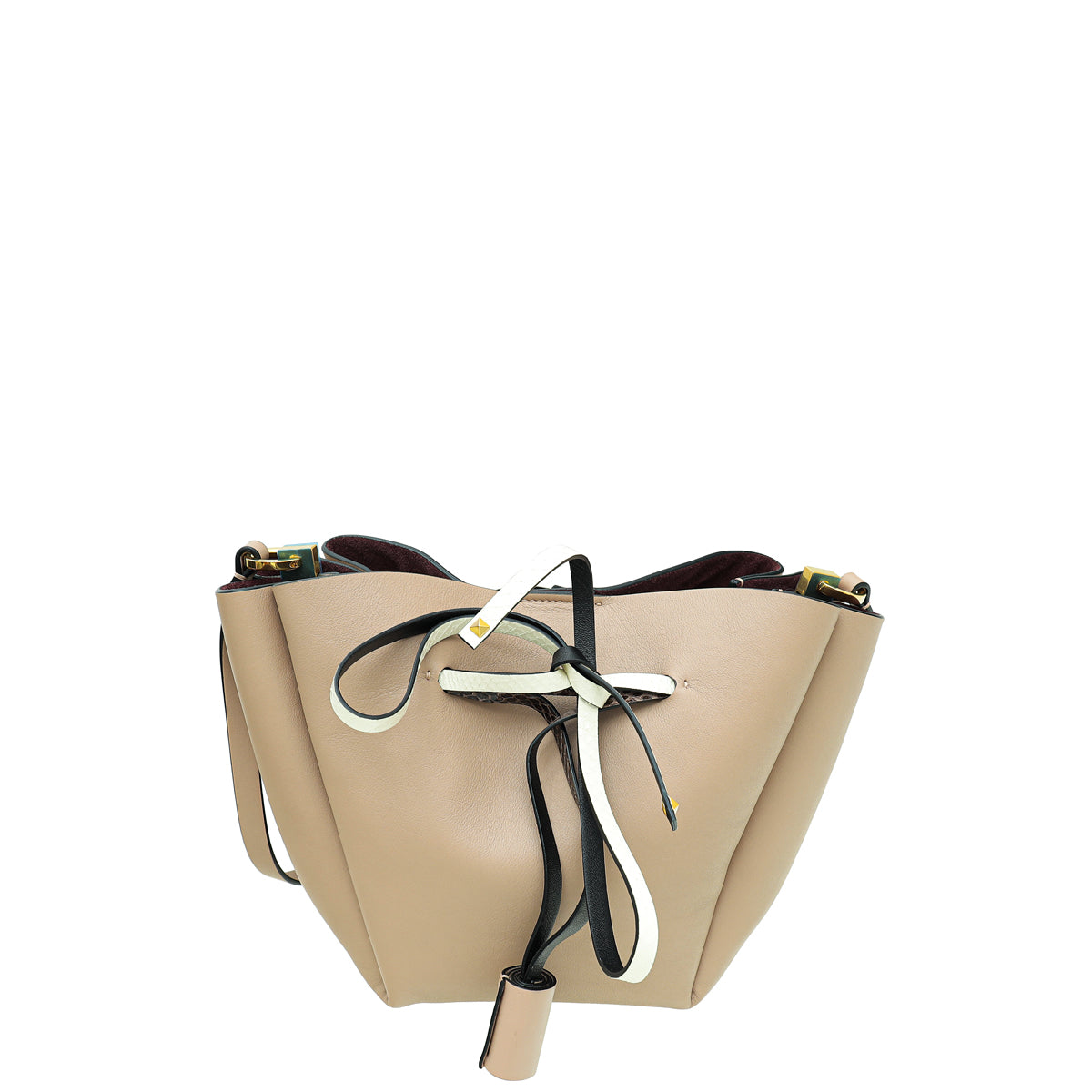 Valentino Poudre V Logo Bucket Medium Bag-Valentino-THE CLOSET