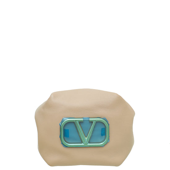 Valentino Poudre V Logo Bucket Medium Bag