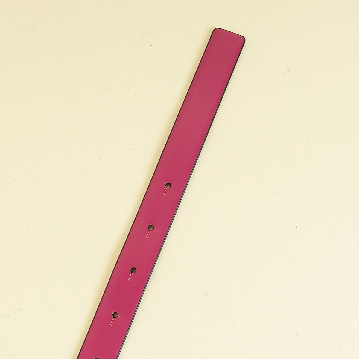 Valentino Fuchsia Vlogo Signature Slim Reversible 20mm Small Belt 30