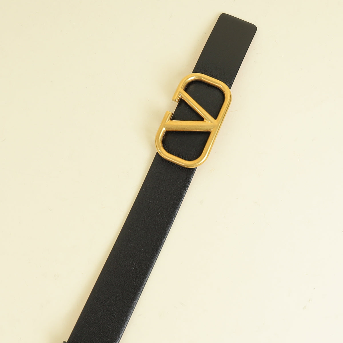 Valentino Bicolor Vlogo Signature Buckle Reversible 30mm Belt 38