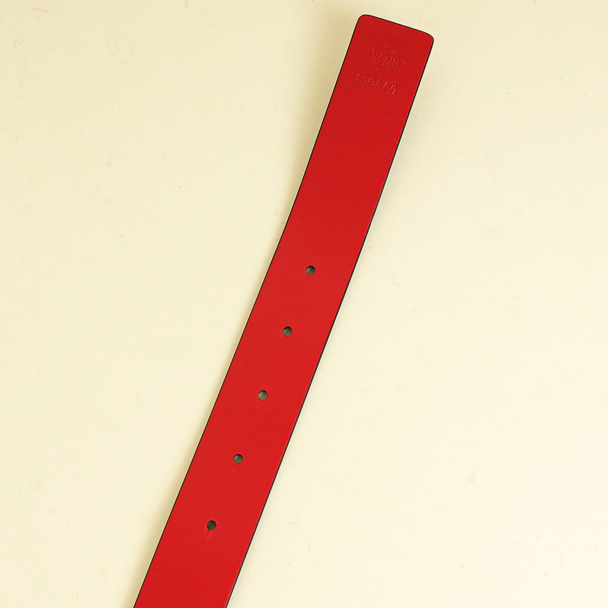 Valentino Bicolor Vlogo Signature Buckle Reversible 30mm Belt 38