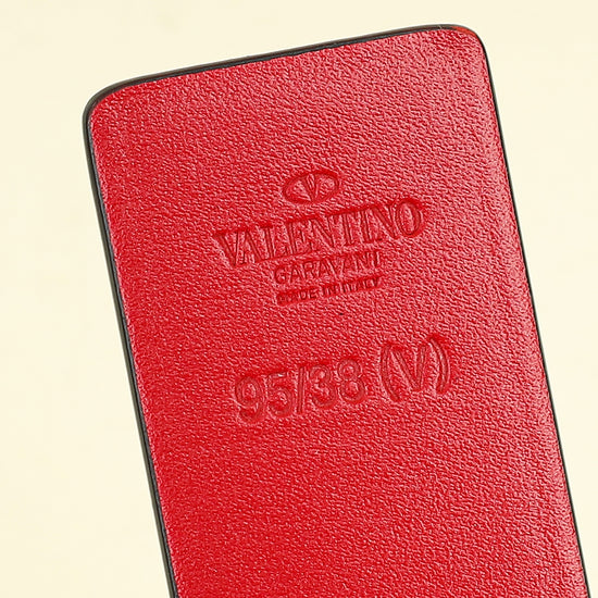 Valentino Bicolor Vlogo Signature Buckle Reversible 30mm Belt 38