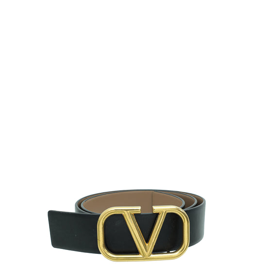 Valentino Bicolor Reversible VLogo Signature Belt 34