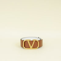 Valentino Bicolor Vlogo Buckle Reversible 40mm Belt 28