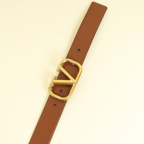 Valentino Bicolor Reversible Vlogo Signature Belt 34