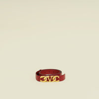 Valentino Red Vlogo Chain Belt 38