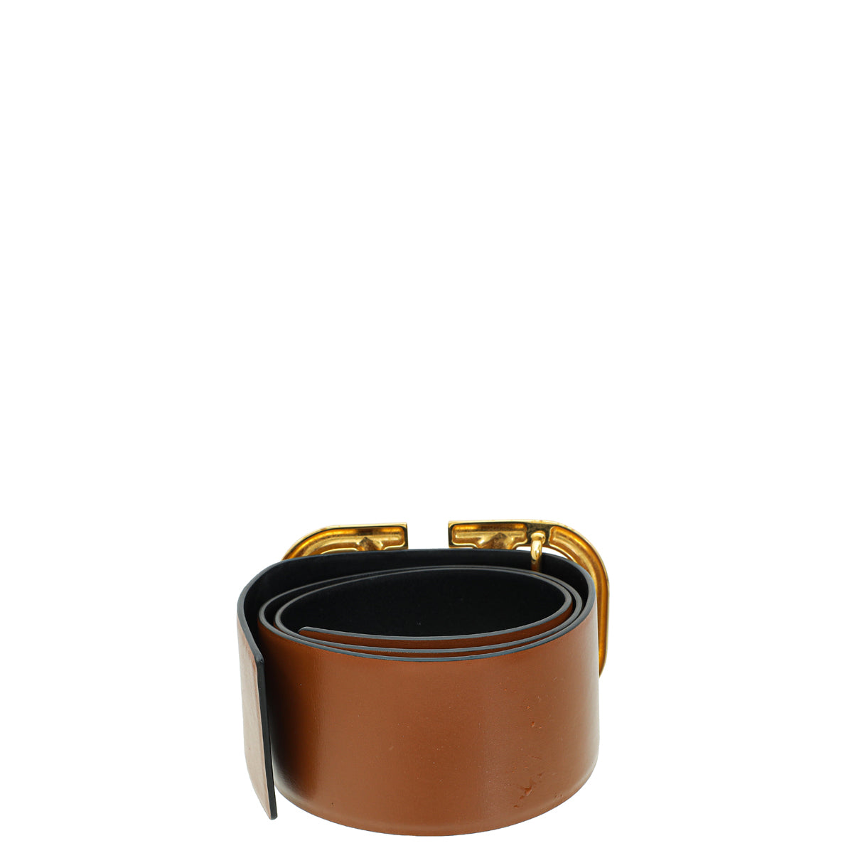 Valentino Bicolor Vlogo Buckle Reversible Wide Belt