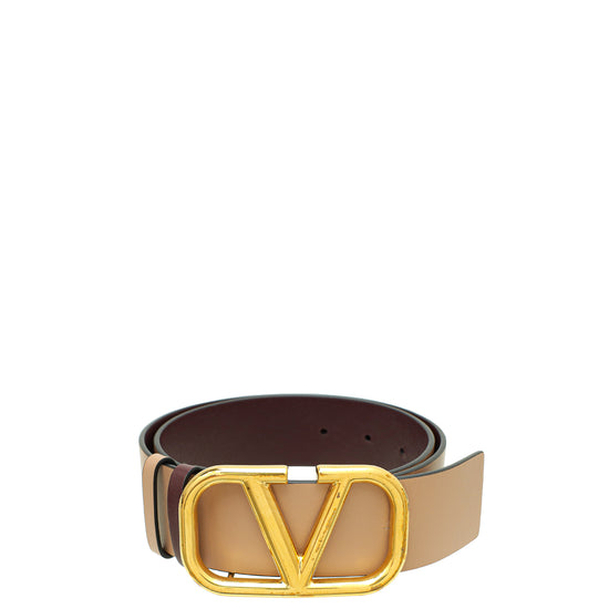 Valentino Bicolor Reversible VLogo Signature 40mm Belt