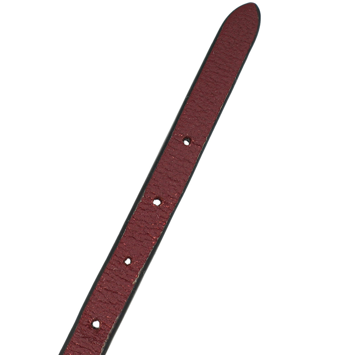 Valentino Burgundy VLogo Signature Strass Leather Bracelet