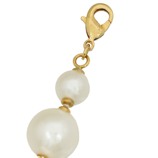 Load image into Gallery viewer, Valentino White VLogo Signature Pearl Bracelet
