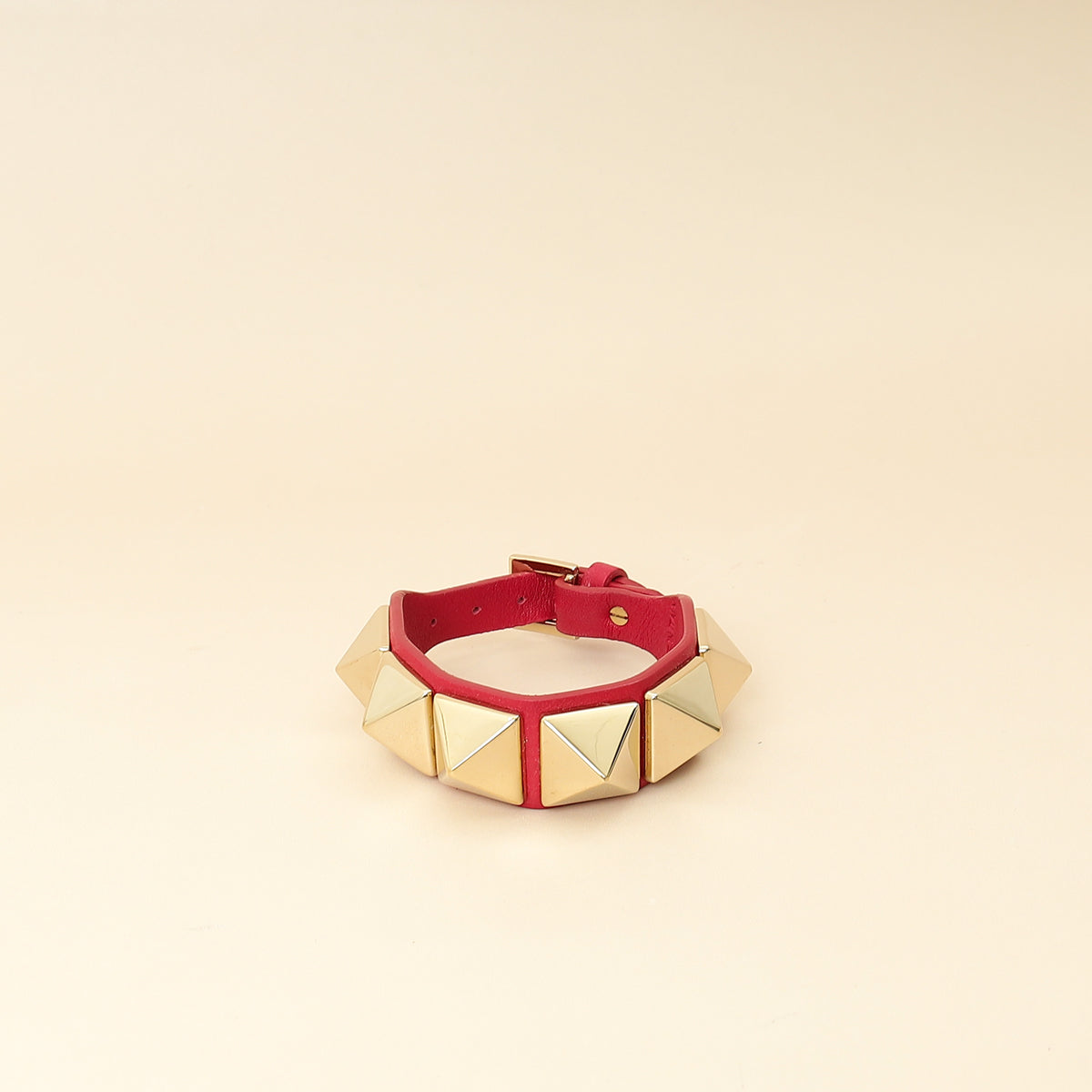 Valentino Hot Pink Rockstud Bracelet-Valentino-THE CLOSET