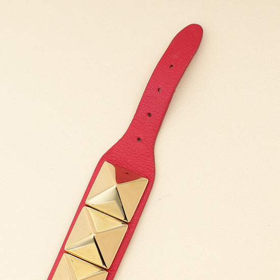 Valentino Hot Pink Rockstud Bracelet-Valentino-THE CLOSET
