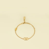 Valentino Gold Vlogo Signature Metal Bracelet