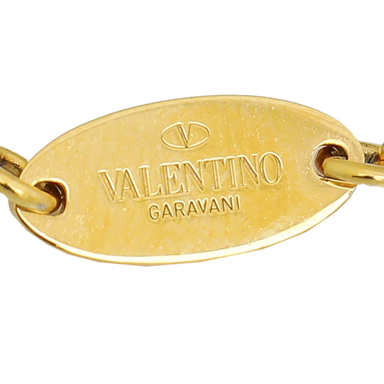 Load image into Gallery viewer, Valentino Gold Finish VLogo Signature Bracelet
