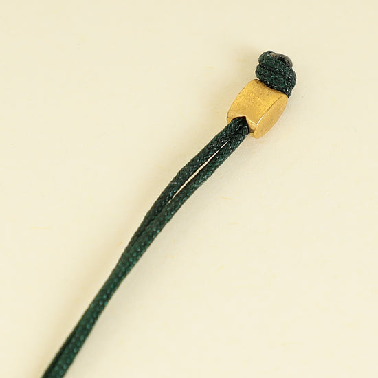 Valentino Gold VLogo Braided Cord Bracelet