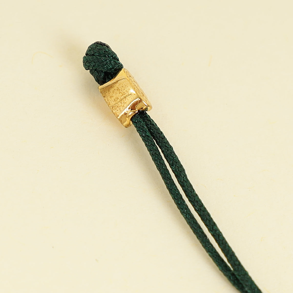 Valentino Gold VLogo Braided Cord Bracelet