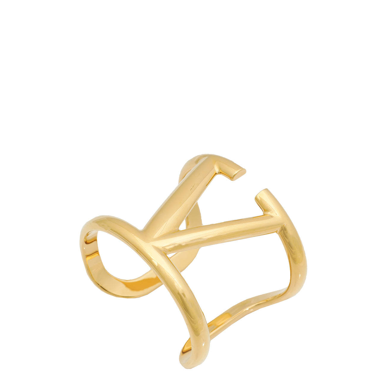 Valentino Gold Vlogo Cuff Small Bracelet-Valentino-THE CLOSET
