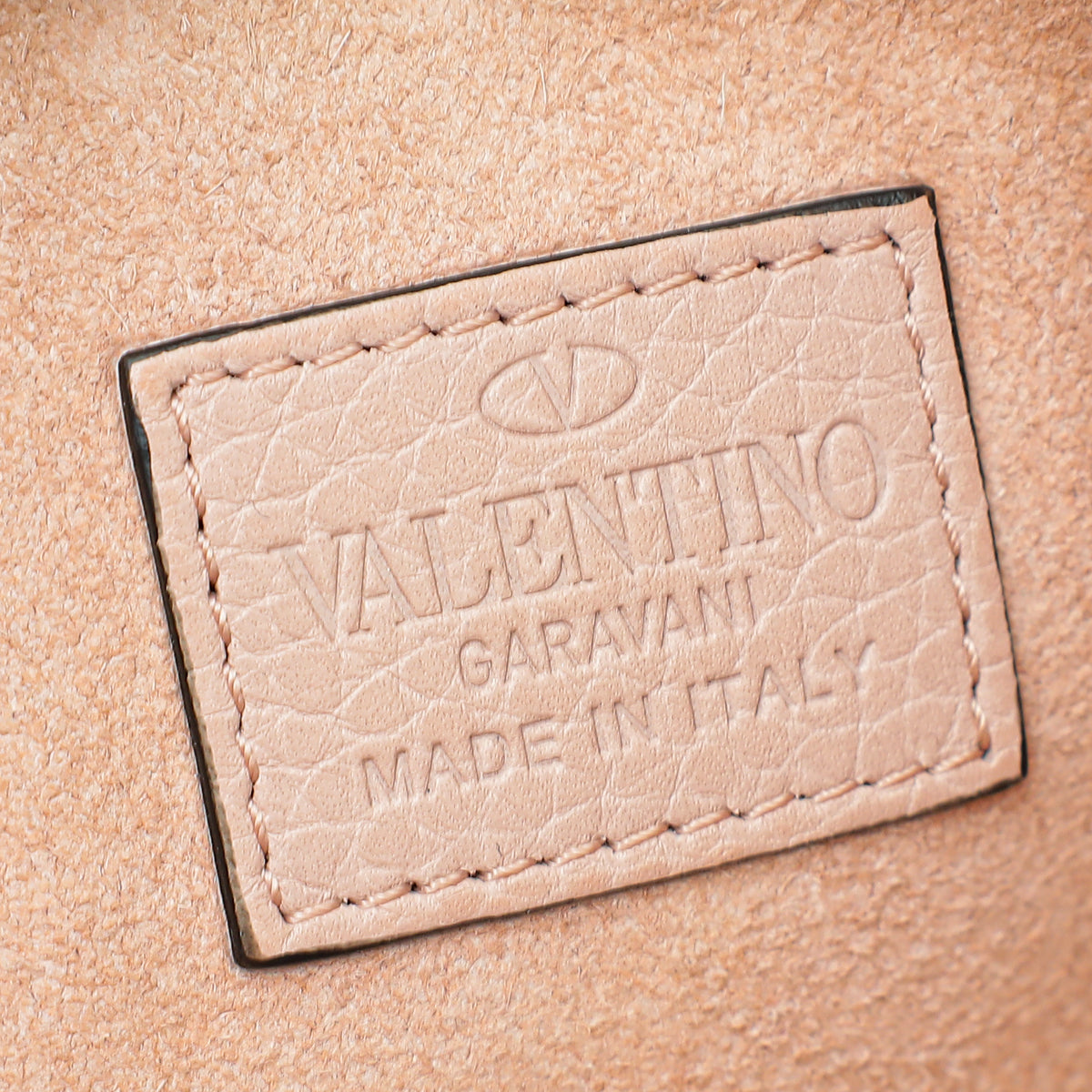 Valentino Light Pink Rockstud Flat Pouch