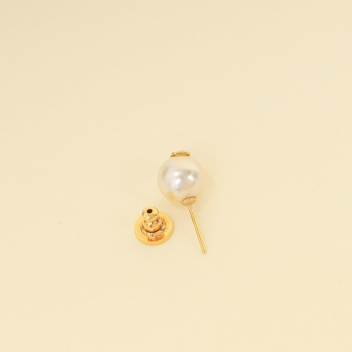 Valentino White Vlogo Pearl Earrings-Valentino-THE CLOSET