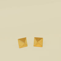 Valentino Brass Rockstud Earrings