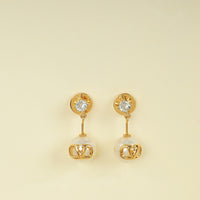 Valentino Gol VLogo Signature Faux-Pearl Earrings