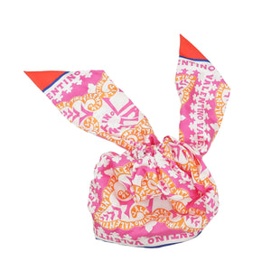 Valentino Tricolor Printed Silk Head Scarf