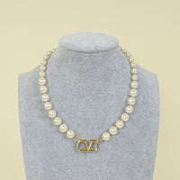 Valentino Vlogo Signature Pearl Necklace