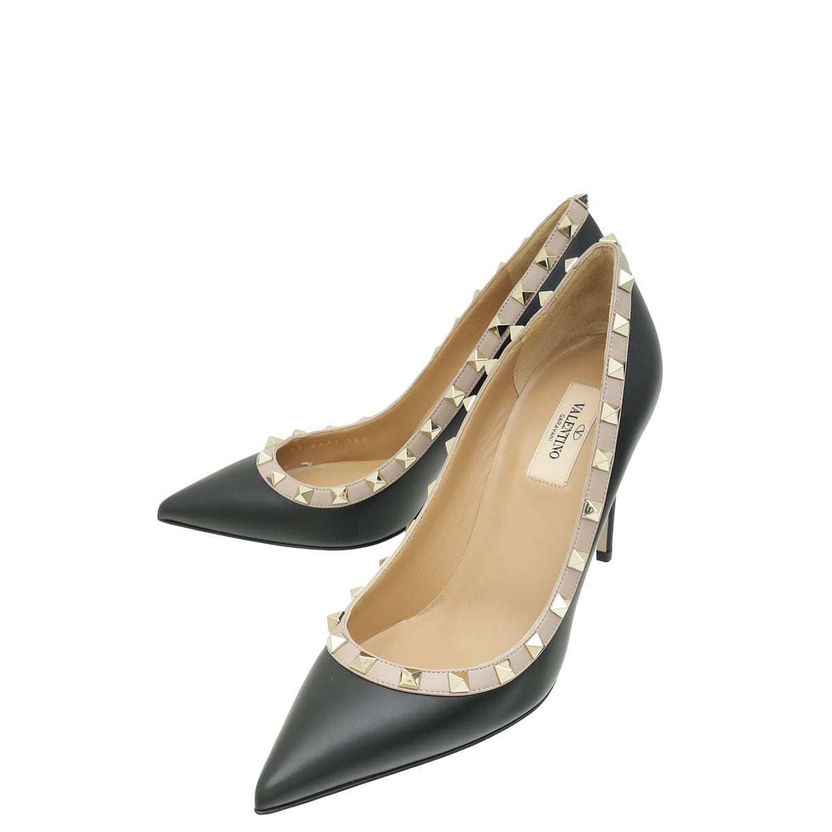 Valentino Black Rockstud Pumps 38.5-Valentino-THE CLOSET