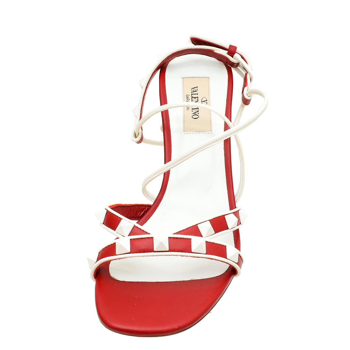 Valentino Bicolor Free Rockstud Crisscross Sandal 36.5-Valentino-THE CLOSET