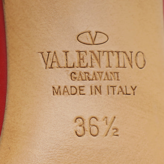 Valentino Bicolor Free Rockstud Crisscross Sandal 36.5