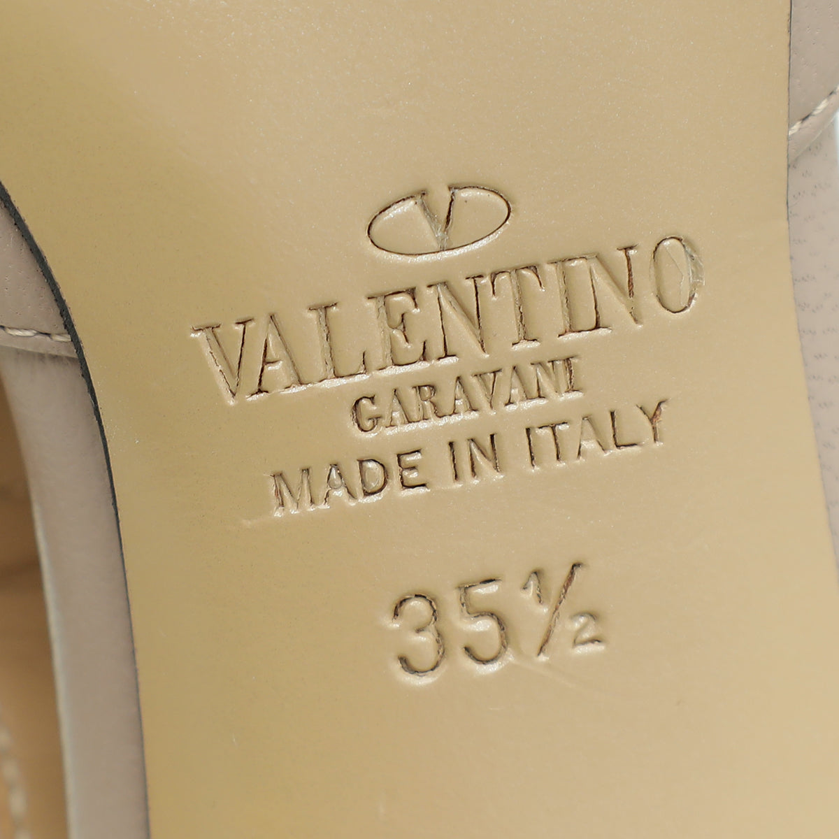 Valentino Bicolor Rockstud Caged Ankle Strap Sandals 35