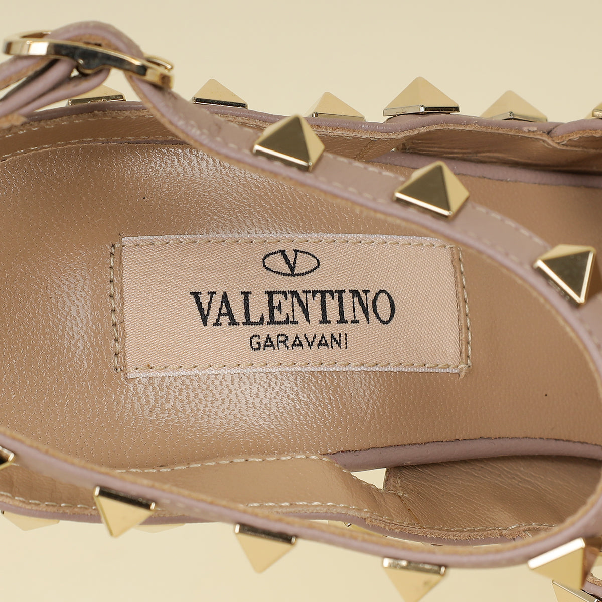 Valentino Light Grey Rockstud Caged 100 Pumps 36.5-Valentino-THE CLOSET