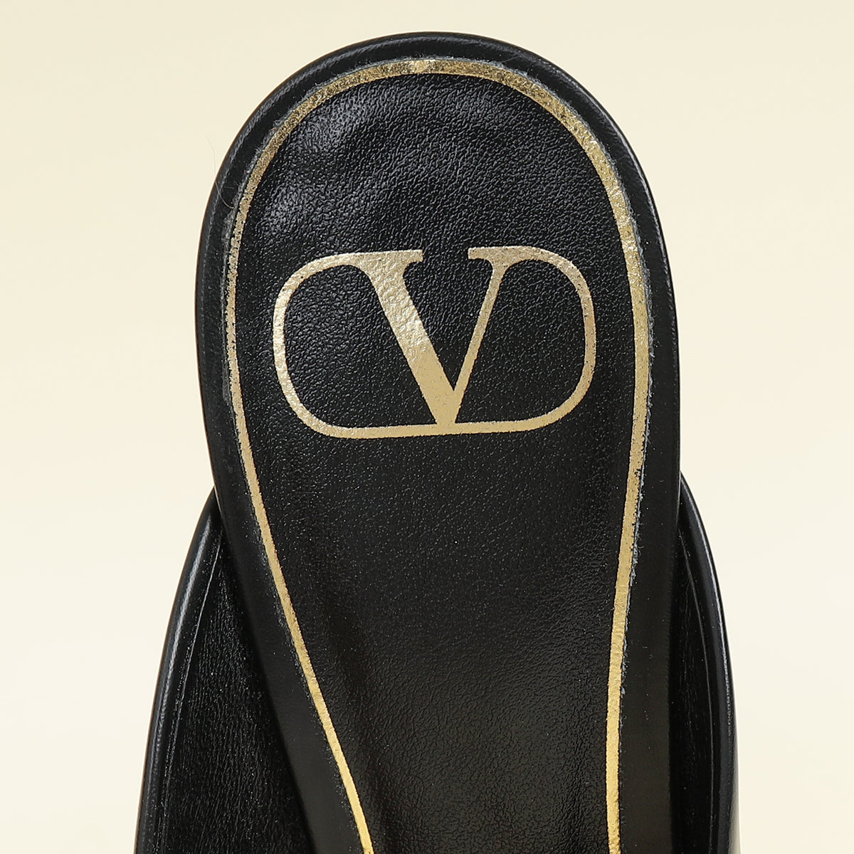 Valentino Black One Stud Mules 36