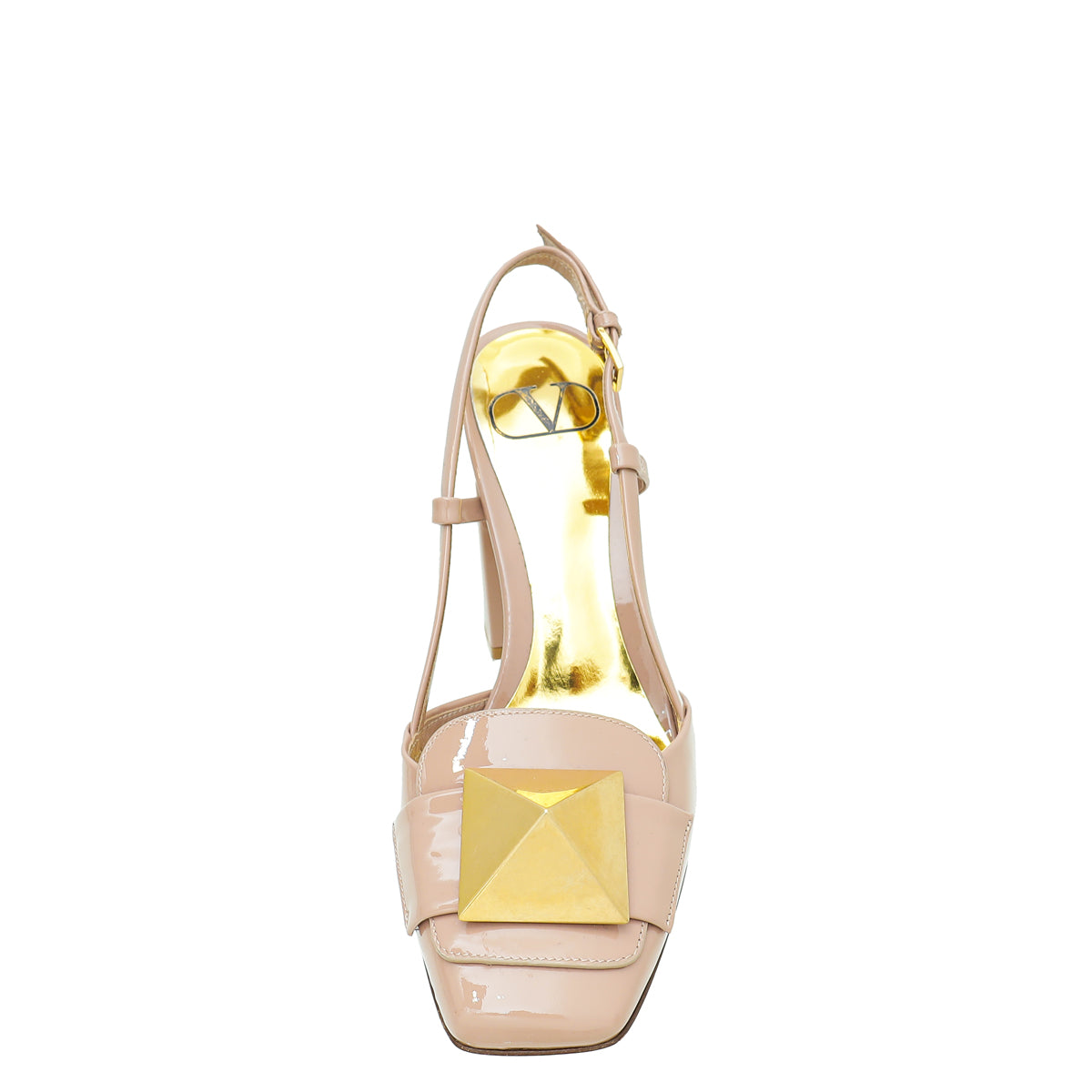 Valentino Poudre One Stud Slingback Pump 36-Valentino-THE CLOSET