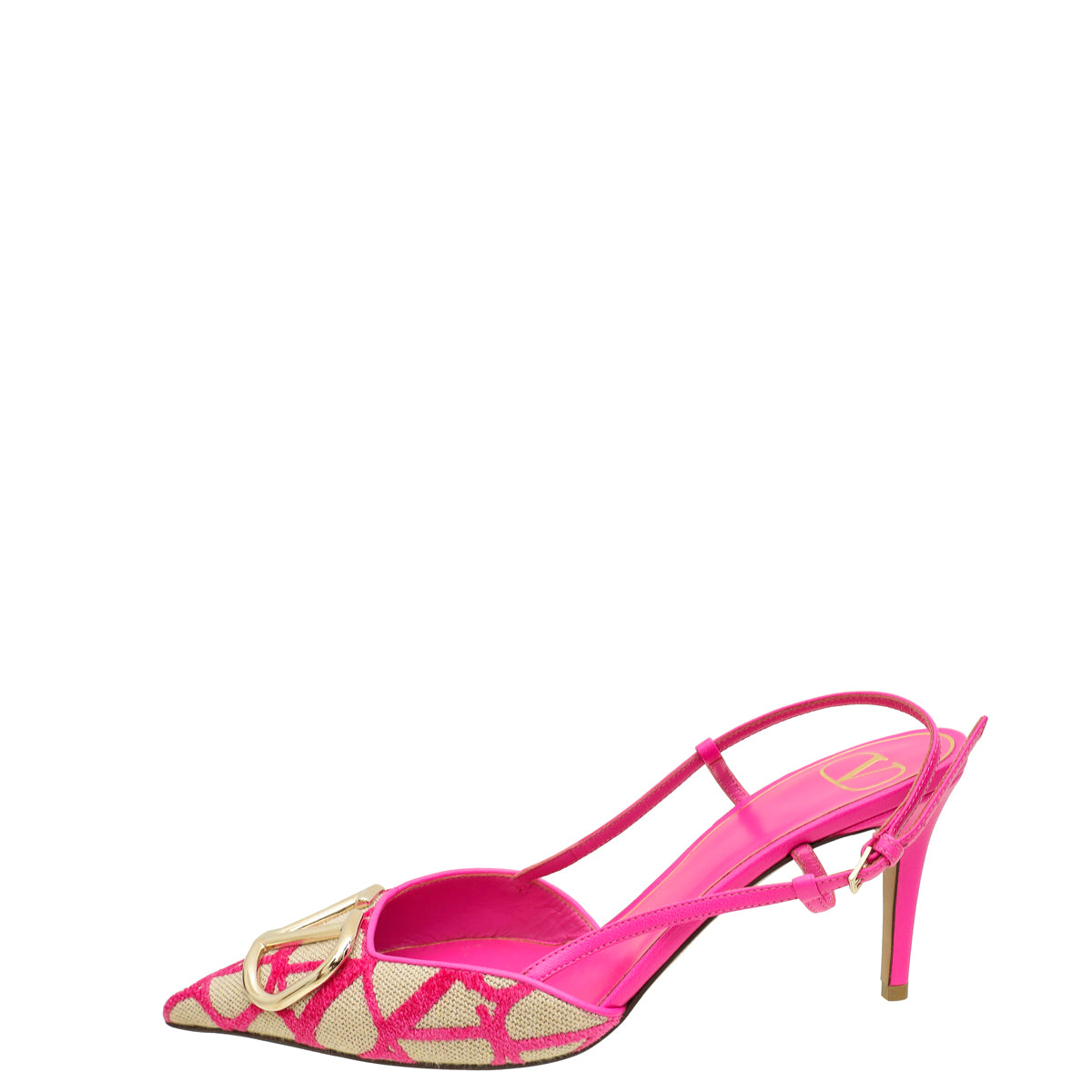 Valentino Bicolor Vlogo Slingback Pump 38