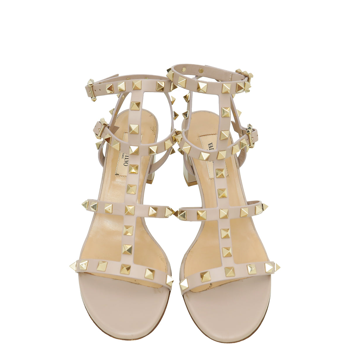 Valentino Poudre Rockstud Ankle Strap Sandal 37.5