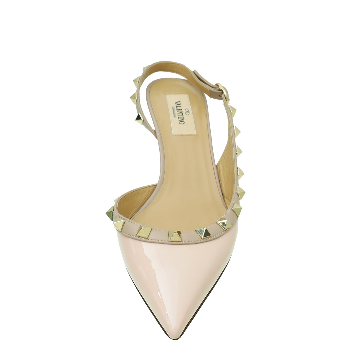 Valentino Pink Rockstud Slingback 37-Valentino-THE CLOSET