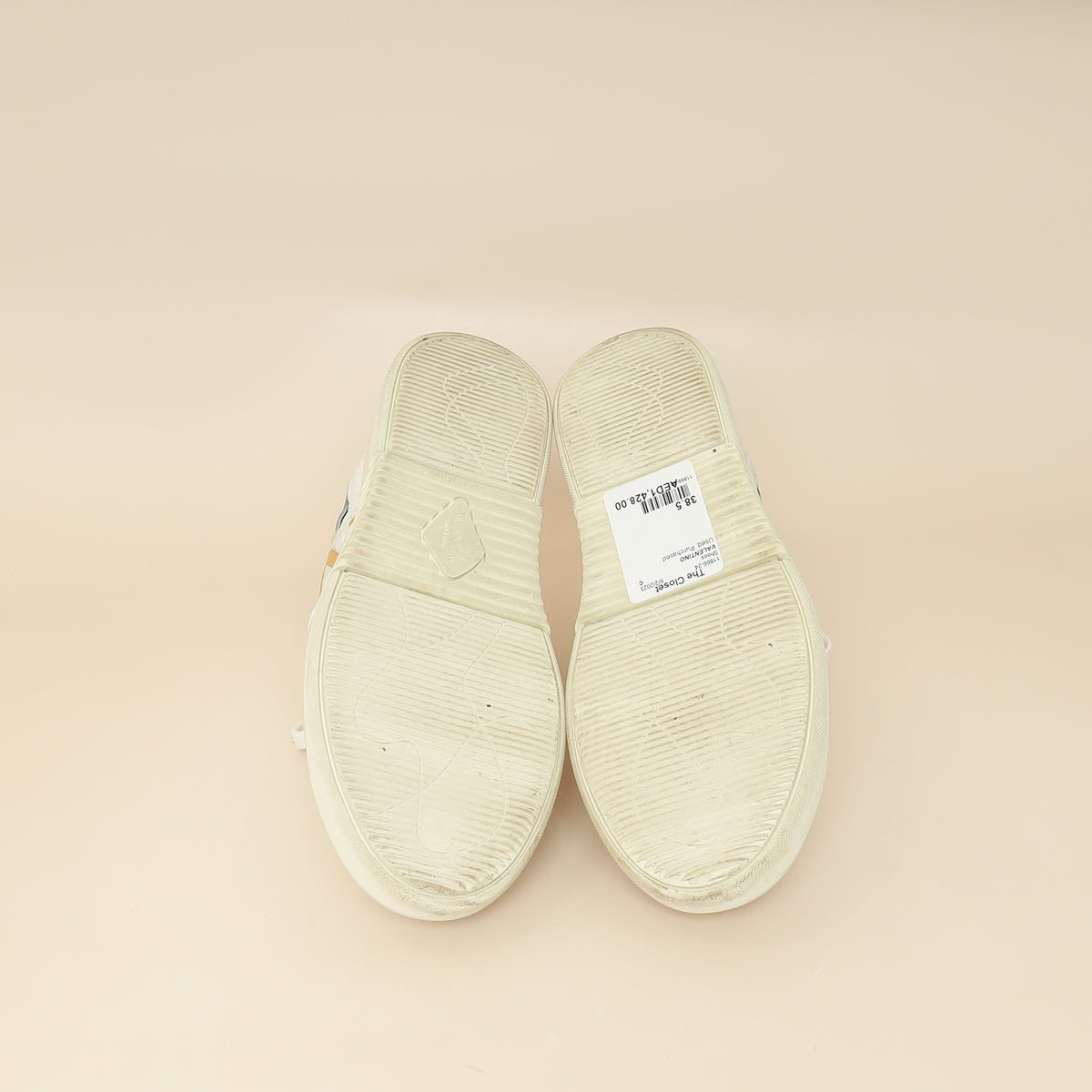 Valentino Bicolor VLTN With Band Low Top Sneaker 38.5-Valentino-THE CLOSET