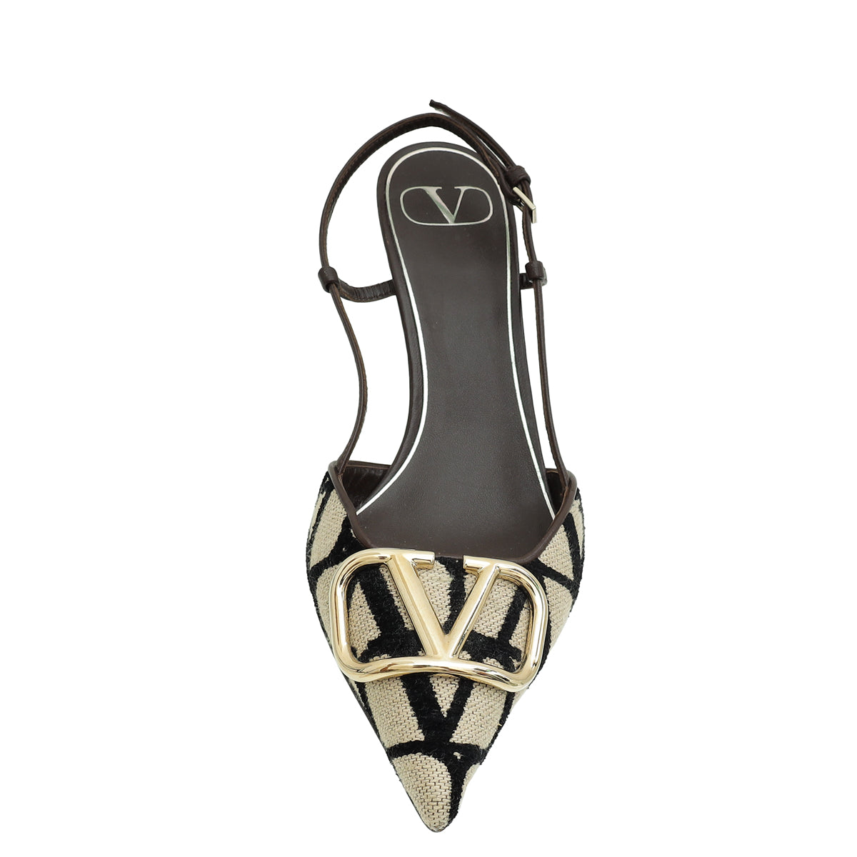 Valentino Tricolor VLogo Iconographe Slingback Pumps 38