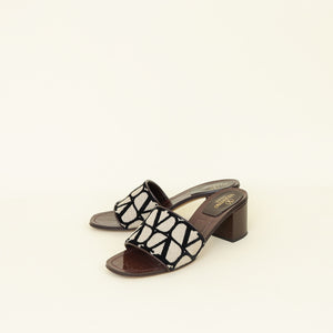 Valentino Tricolor Iconographe VLogo Sandals 38