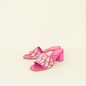 Valentino Bicolor Iconographe VLogo Sandals 38