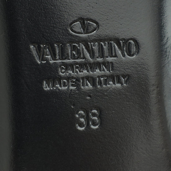 Load image into Gallery viewer, Valentino Selleria Rockstud Flair Ankle Wrap Flat Sandals 38-Valentino-THE CLOSET
