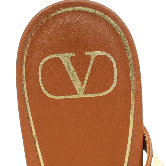 Load image into Gallery viewer, Valentino Selleria Rockstud Flair Ankle Wrap Flat Sandals 38-Valentino-THE CLOSET
