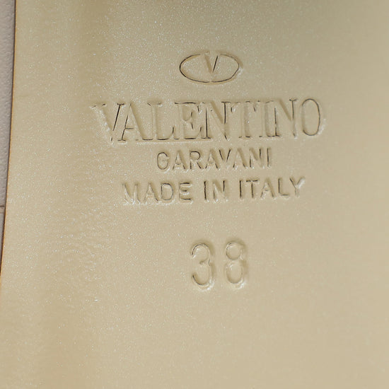 Valentino Poudre Rockstud Ankle Strap Sandal 38