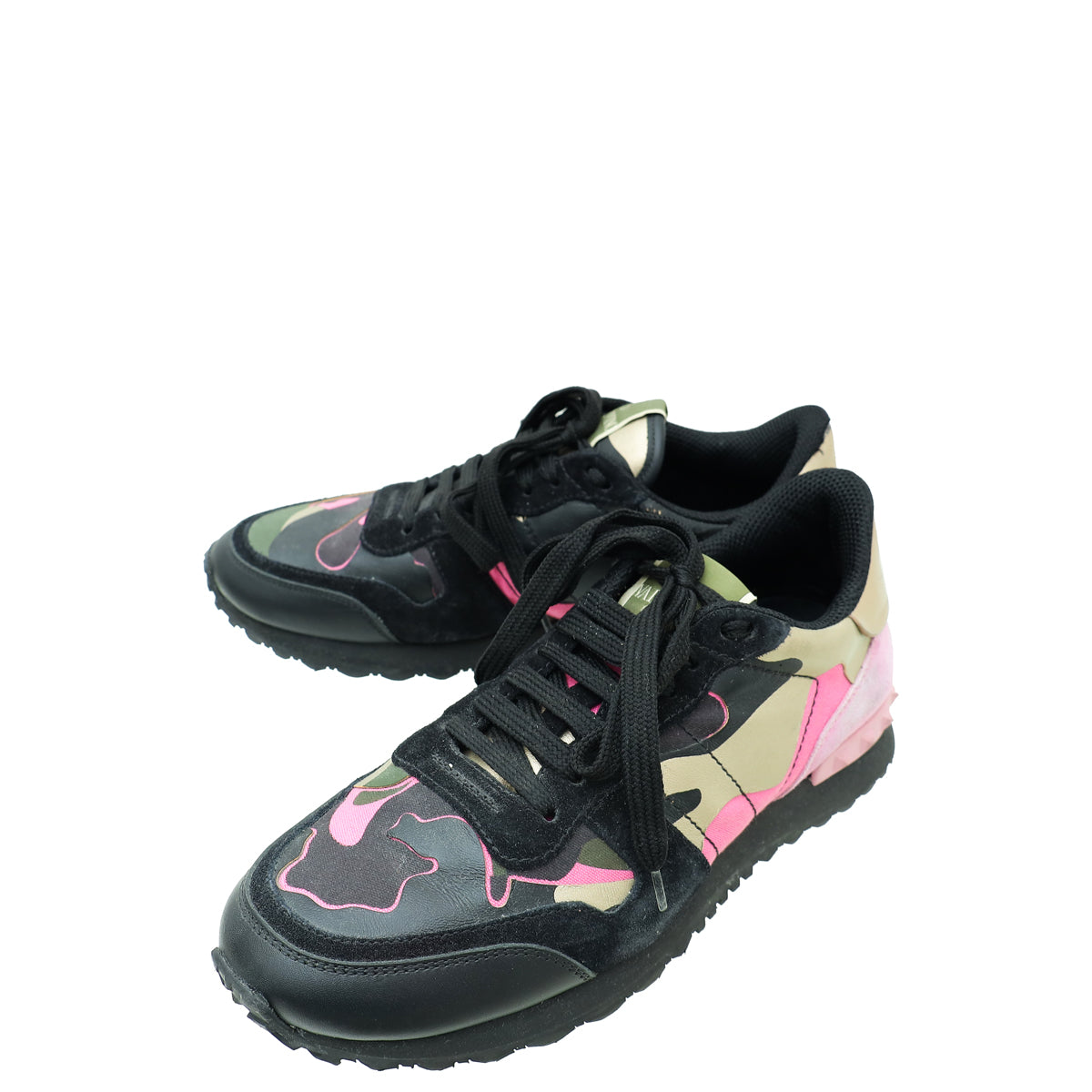 Valentino Multicolor Camouflage Rockrunner Sneakers 38-Valentino-THE CLOSET