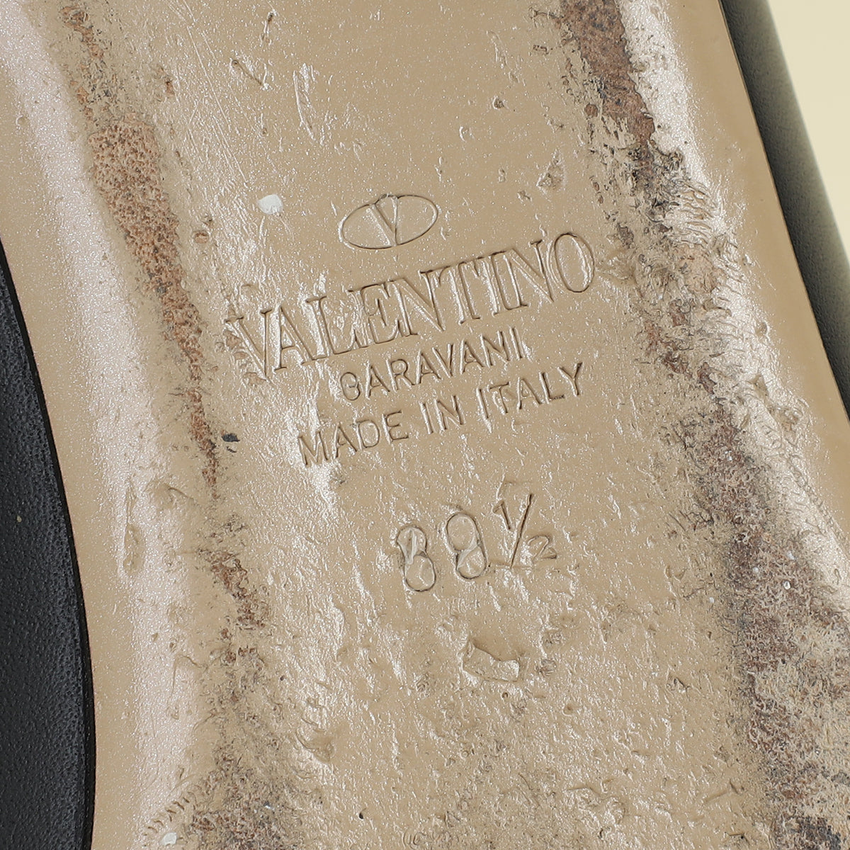 Valentino Black One Stud Mule 39.5